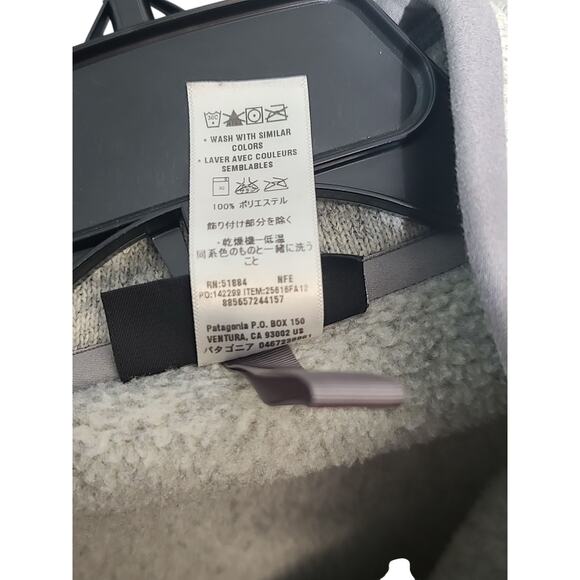 Patagonia Better Sweater 1/4 Zip Pullover Light Gray Large Womens 25616 F12 - Picture 4 of 5